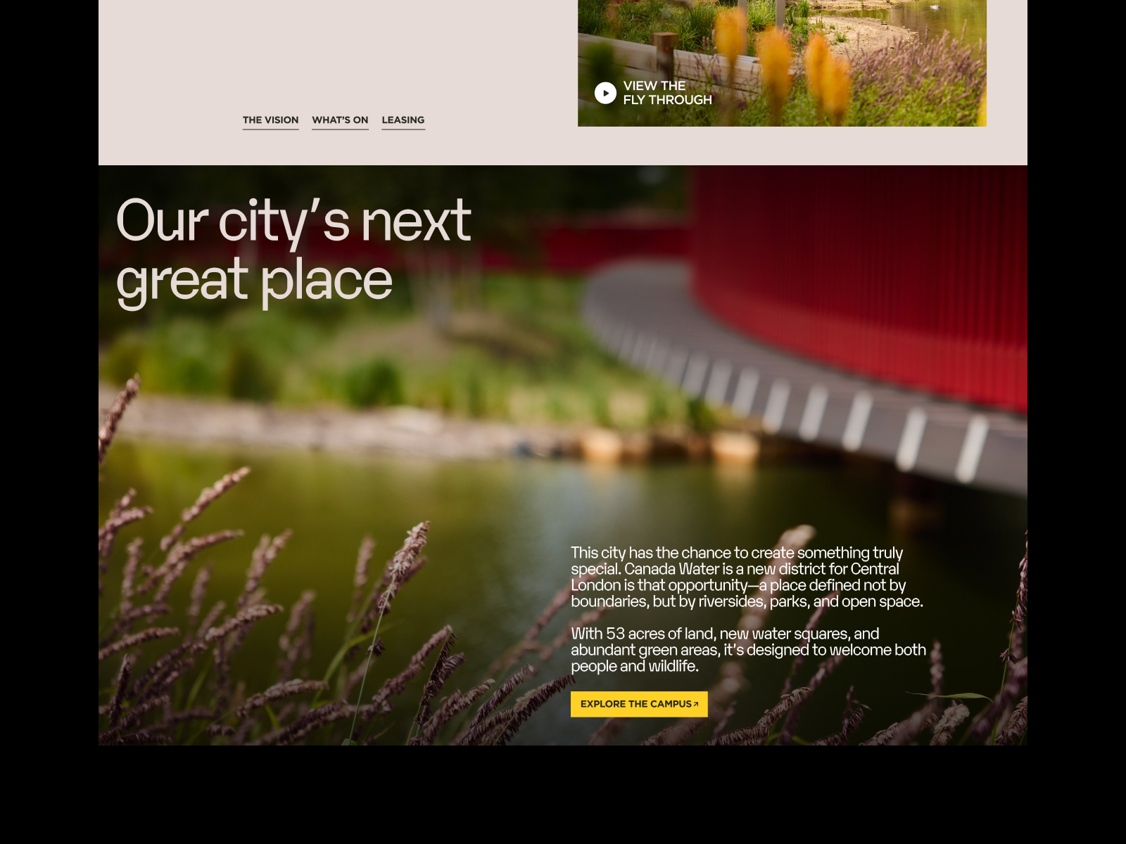 Canada Water project visual 2