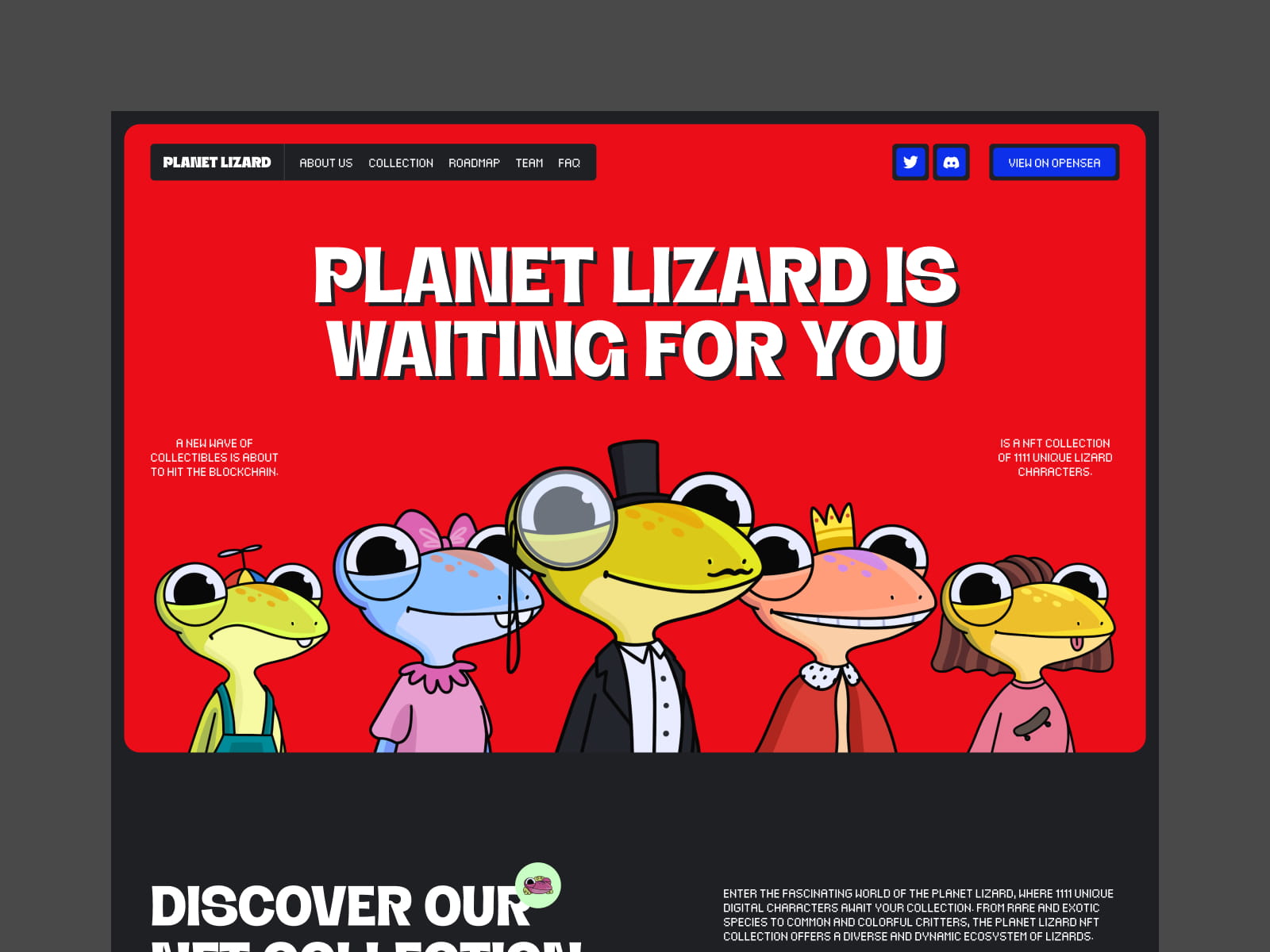 Planet Lizard project visual 2